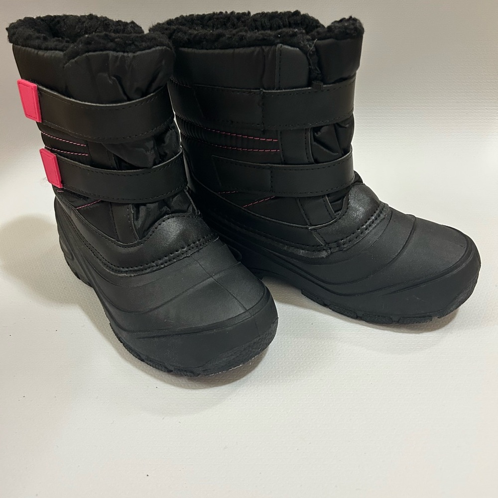 Wonder Nation Black and Pink Kids Boots